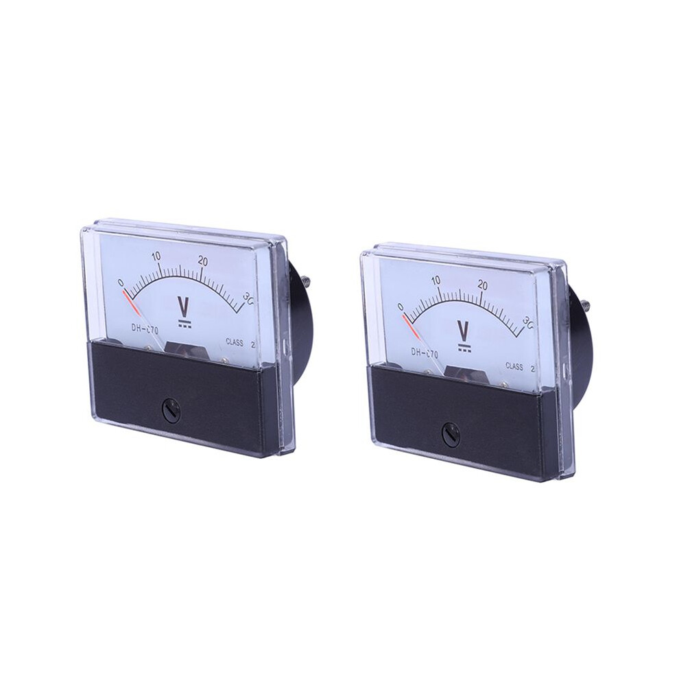 2X Dh-670 Accuracy 30V Analog Panel Meter Voltmeter 6032399975601
