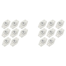 16 Pieces Self Adhesive Caster Wheels Swivel Wheels 360 Degree Rotation Sticky Pulley with Bearings (White)