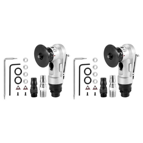 2X Manual Pneumatic Chamfering Machine, Linear Chamfering Tools, 45 Degree Metal Trimming Arc Corner Deburring Kit