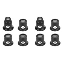 8 STÜCKE Lupe Vergrößern Brillen Lupen Set 5X 10X 15X 20X Uhr Reparatur Lupe Lupe Set Lupe Vergrößern für Uhren Schmuck