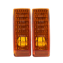 12 PièCes SéRies Voiture  Clignotants Indicateur de LumièRe Répétiteur Lampe Couvercle Jaune pour   W124 R129 W140 W202 W201