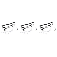3X 2-Polig PTT Mic Headset Auf 3,5 mm Air Acoustic Tube Hoerer fuer UV-5R 888S