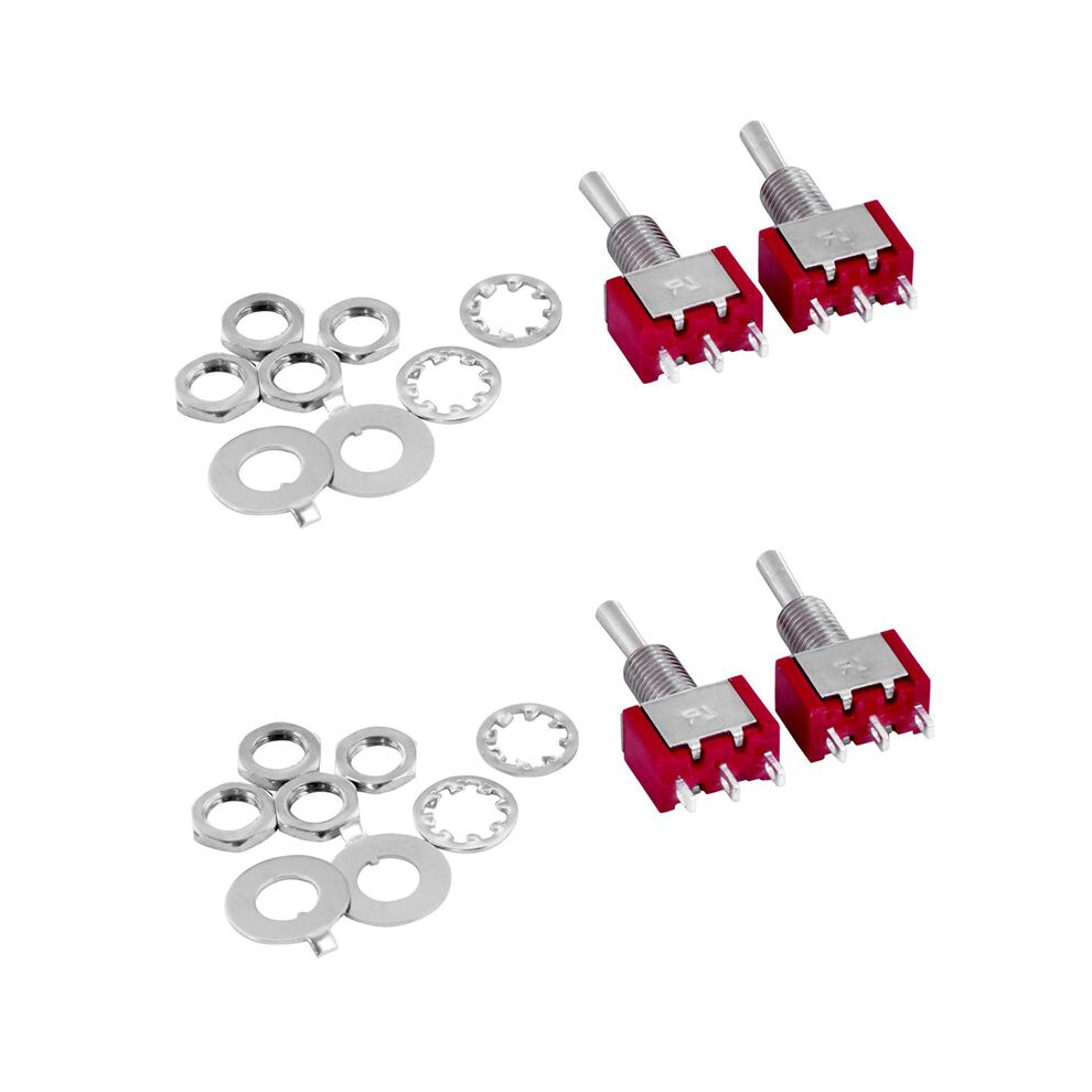 4 Pcs Ac 250V 2A 120V 5A Spdt /Off/ 3 Position Momentary Toggle 6032399985211