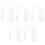 5X  USB 5 Pin 10/100 Mbps RJ45 LAN Ethernet Adapter for Tablet PC 1
