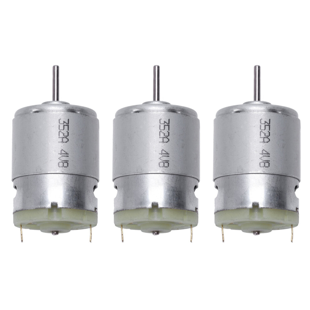3X Rs380 1.5-18V 30000Rpm Motor 38X28mm For Rc Model Toys Diy, Silver 6033381107031