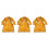 3Pcs 120cm Welding Apron Flame Retardant Long Sleeve  Protective Clothing Split Leather Fire-Resistant 1