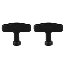 2X Pull Handle Grip Preto para Motor