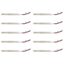 10 Pcs 10cm Waterproof White 5050 LED Strip Lights 12V Caravan Boat Car