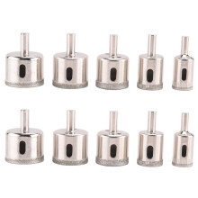 10pcs Diamond Tile Hole Saw Drill Bit Bits Set Glass Marble Granite Slate Cutting