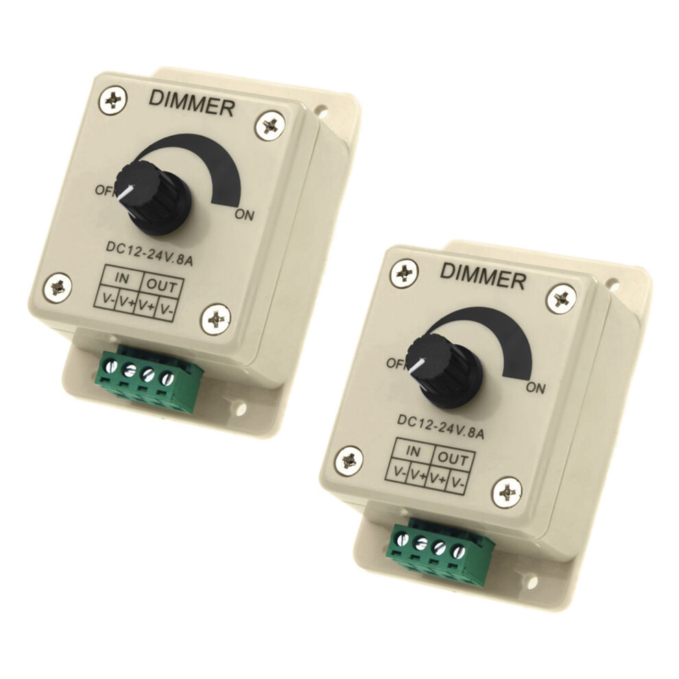 2X 12V-24V Led Dimmer Controller Adjust Single Color For 5050 3528 Led Strip 6033065459845