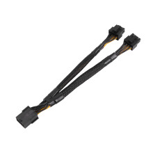 20 Piezas GPU PCIe 8 Pines Hembra una Doble 2X 8 Pines (6 + 2) Adaptador de Corriente PCI Express Macho Cable de ExtensióN Trenzado en Y, 20 cm