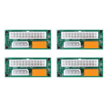 4 Pack Dual PSU Multiple Power Supply Adapter,Add2Psu ATX 24 Pin to 4Pin Connector for BTC Miner