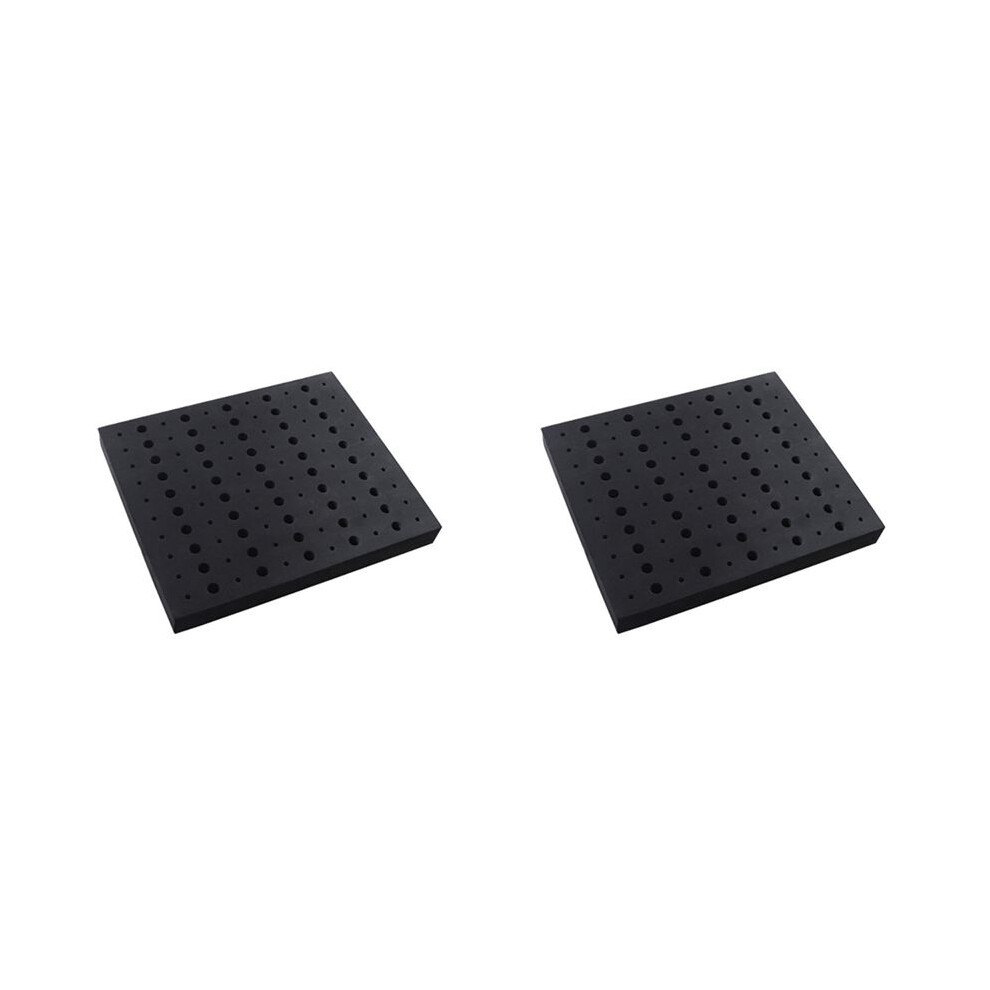 2X 110 Holes Router Bit Tray Storage Holder For 1/4Inch 1/2Inch Shank Milling Cutters Brill Bits Organizer 4714078922084