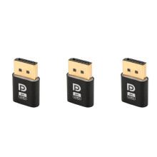 3X 4K Dummy Plug DP Adapter WyśWietlacza EDID Headless Emulator Akcesoria do Komputerów Stacjonarnych do Karty Graficznej PC