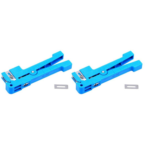 2X 45-163 Glasvezelmantelstripper Coaxiale Stripper Kabelstriptang (45-163)