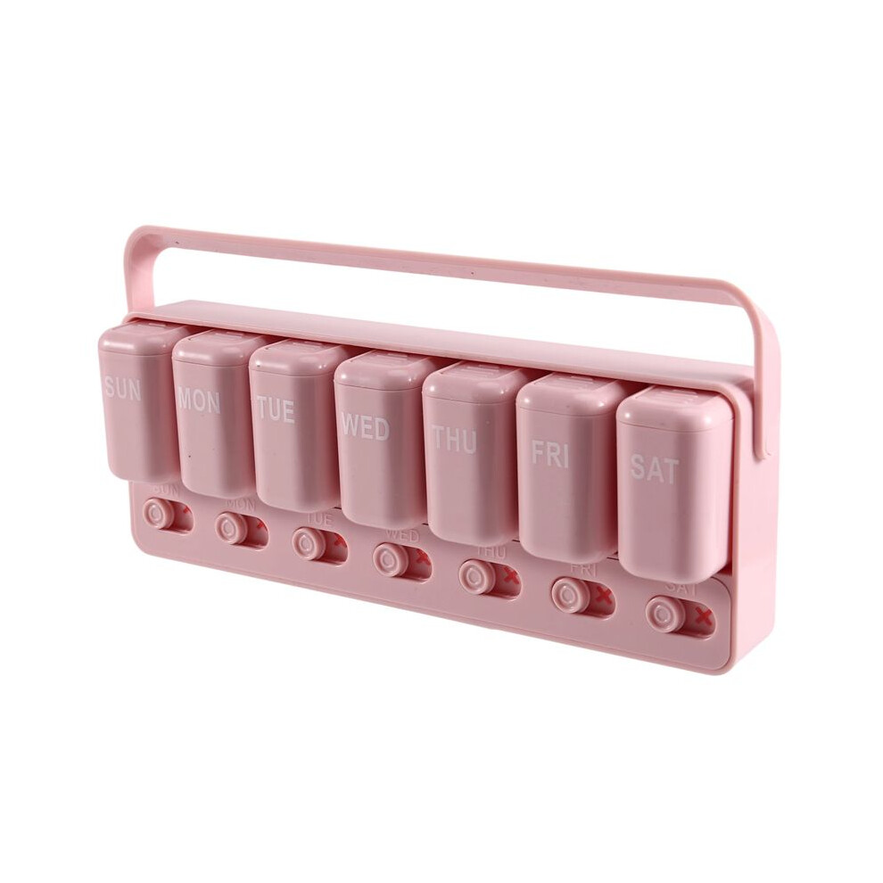 Brecantia Weekly Pill Organizer - One A Day, Portable Pill Box For Vitamins Fish Oil/Supplements Medication Reminder