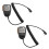 2X Microfono con Microfono per Altoparlante Palmare PTT 2 Pin per   Microfono 1