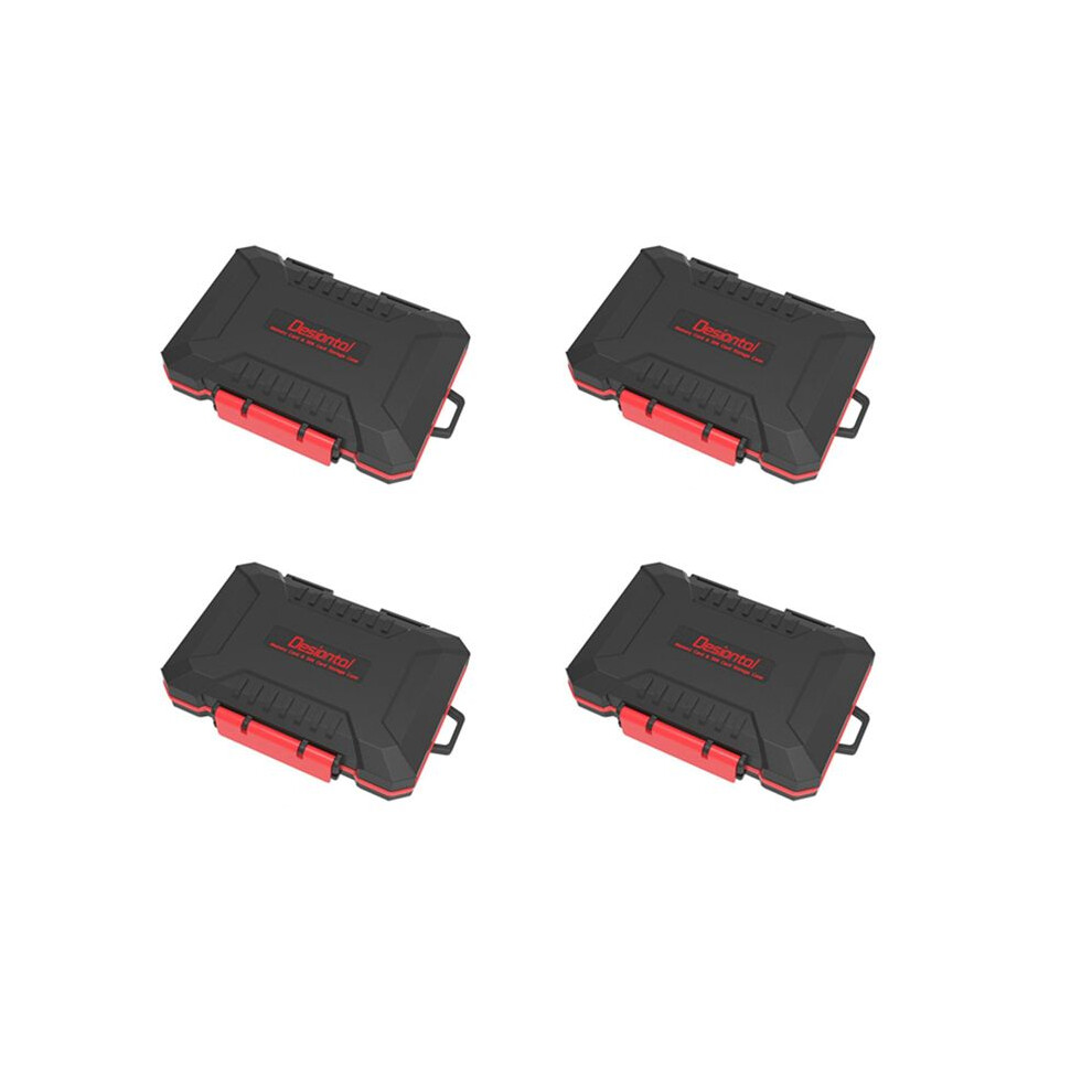 4X Desiontal Waterproof Card Holder Large Capacity Sim//Msd/Cf Card Case For //// 4713374464625