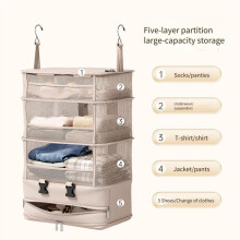 Hanging Travel Clothes Storage Bag Large Capacity Underwear Storage Bag Business Trip Tourism Hotel Wardrobe Hanging Bag