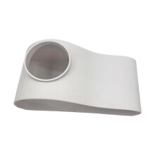 Cave for Fish Tank Fish Tank Accessories Rest Protection Tunnel Decorations for Shrimp Turtle Habitats White