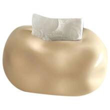 Ceramic Tissue Box Advanced Napkin Holder Living Room Dining Table Tissue Case Household Tissue Storage Box A