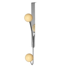 Over-the-Door Iron Hook Rack Easy Install,Heavy-Duty Metal Hooks for Coats,Hats Perfect for Bedroom, Bathroom Storage C
