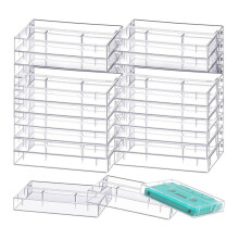 20Pack Audio Cassette Storage Cases - Clear Plastic Cassette Tape Cases -Audio Storage Solution 4.28x2.75x0.6Inch(LxWxH)