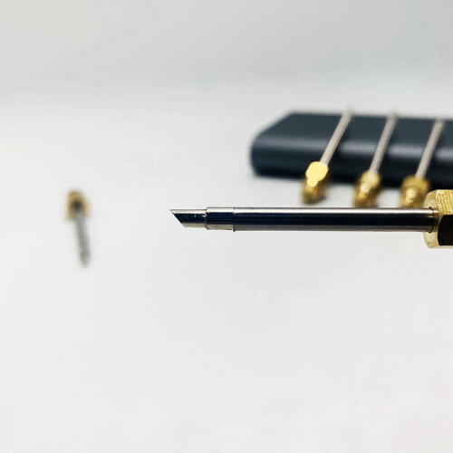 2X 510 Interface Soldering Iron Tip  Portable USB Soldering Iron Tip Welding Rework Accessories, Knife Tip 1