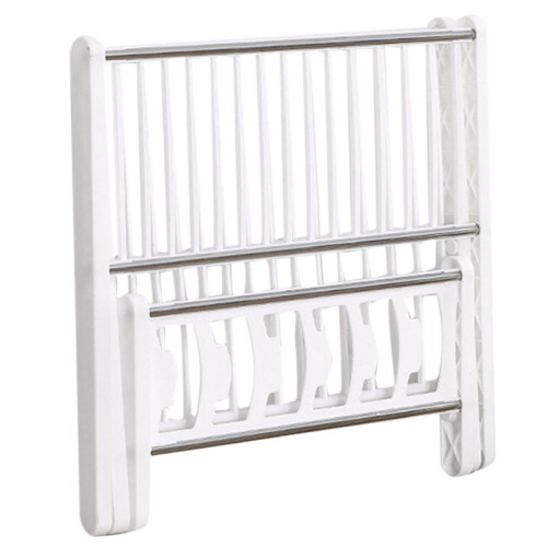 Foldable and Easy to Drain Bowl and Tray Rack, Kitchen Multi-Purpose Storage Rack, Tableware Bowl and Tray Storage Rack White