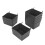 Kit de 16 Bacs de Panneau Perforé Kit de Rangement de Pièces de Panneau Perforé Accessoires (Gris) 3
