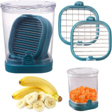 Cup Slicers for Fruits and Vegetables, Strawberry Cutter Slicer Cup Kitchen Gadget for Bananas, Cucumbers, Mushrooms