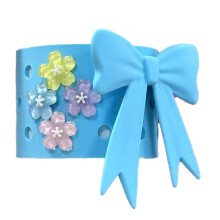 Für 40oz Reisebecher Bow Cup Cover Silikonbecher Schutzhülle Becher Deko Cover Blau