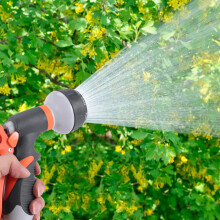 Hose Nozzle Garden Hose Nozzle Hose Spray Nozzle Leak Free High Pressure Heavy Duty 8 Pattern For Watering Plant Washing Cars Pets Shower