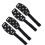 4 Pack Folding Ice Cleats Equipped with 7 Teeth Magical Tape 1