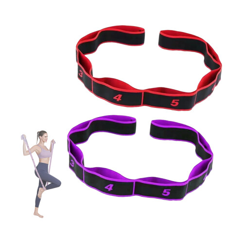 Adjustable Resistance Exercise Band with 8 Level Exercise-D