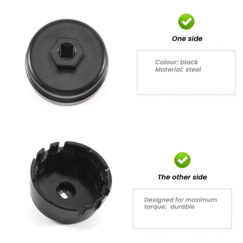 Oil Filter Cap Wrench Cup Socket Remover Tool for   64MM 2
