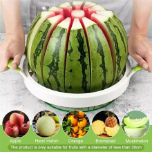Watermelon Cutter Slicer Tool,Stainless Steel Watermelon Slicer, Handle Melon Slice-R and Fruit Divider