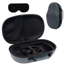 Carrying Case with Shockproof WaterResistant Design and Lens Cover for Meta Quest 3 VR Headset