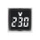 2X Digital Voltmeter Square AC220V Square Voltage Tester with LED Display and Indicator Light EU Plug White 3