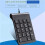 2X  USB Wired Numeric Keypad Numpad 18 Keys Digital Keyboard for Accounting Teller Laptop Windows Android (Black) 5