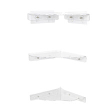 3Pcs Small Triangle Wall Shelf Floating Shelves Bathroom Shelves for Kitchen Bathroom Bedroom