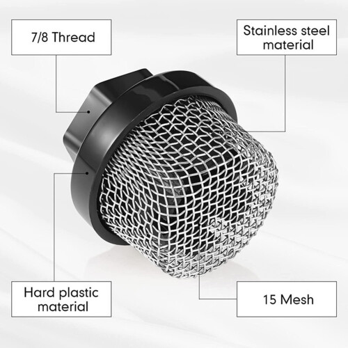 SprüHer Farbsieb Einlassfilter Sieb Mesh Filter Einlassschlauch für Airless-SpritzgeräTe 2 StüCk 1