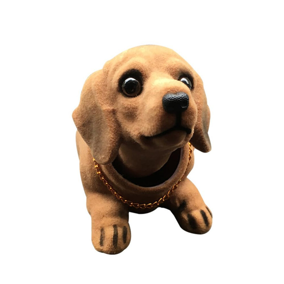 Dachshund Bobblehead Car Ornament, Cute Dashboard Dog Figurine For Desk And Durable Decoration 9092120811278