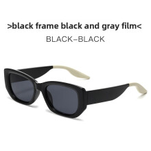(BlackGray)Stilvolle UV400 Damen-Sonnenbrille mit quadratischem Vollgestell und getönten Gläsern für Autofahren und Sommerausflüge