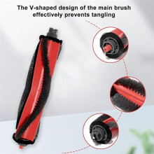 17 Pcs Replacement Parts Accessories Kit for Q7 M5/ Q7 M5+/ Q7 L5 Vacuum Cleaner, Main Brush Mop Pad Side Brush