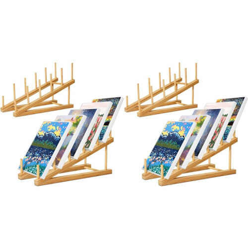 4X Small Art Drying Rack, Art Storage Rack,5 Layers Paint Display Rack Storage Stand for Canvas Boards