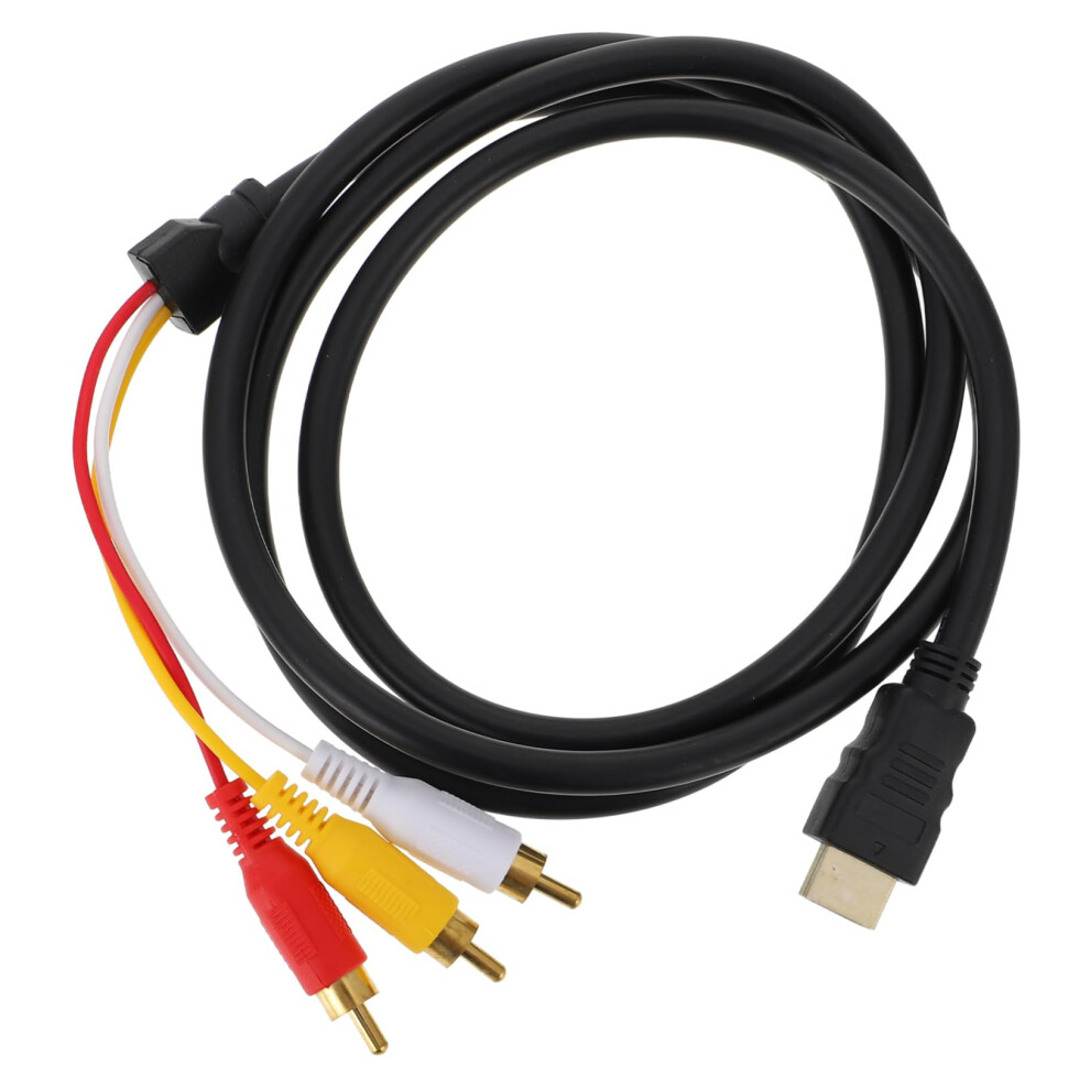 Digital Audio Video Adapter Cable With Plated Hdmi Connector, Stable Signal For Tv And Projector Gold 9330225040347