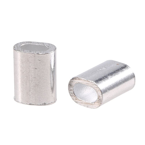 100 St 1 Mm StåLtråD Aluminiumhylsor äRmar Silverton 1