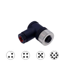 M12 Waterproof Connector 5 Pin Angle Female PG7, Vibration‑Resistant Coupling for Industrial Sensors