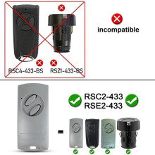 3X Garagedörröppnare för ECOSTAR RSC2 RSE2 433MHz Fjärrkontroll för ECOSTAR RSC2-433 RSC2-433 Electric Gate KeyFob